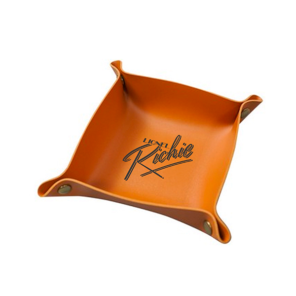 Lionel Richie Leather Tray - Brown
