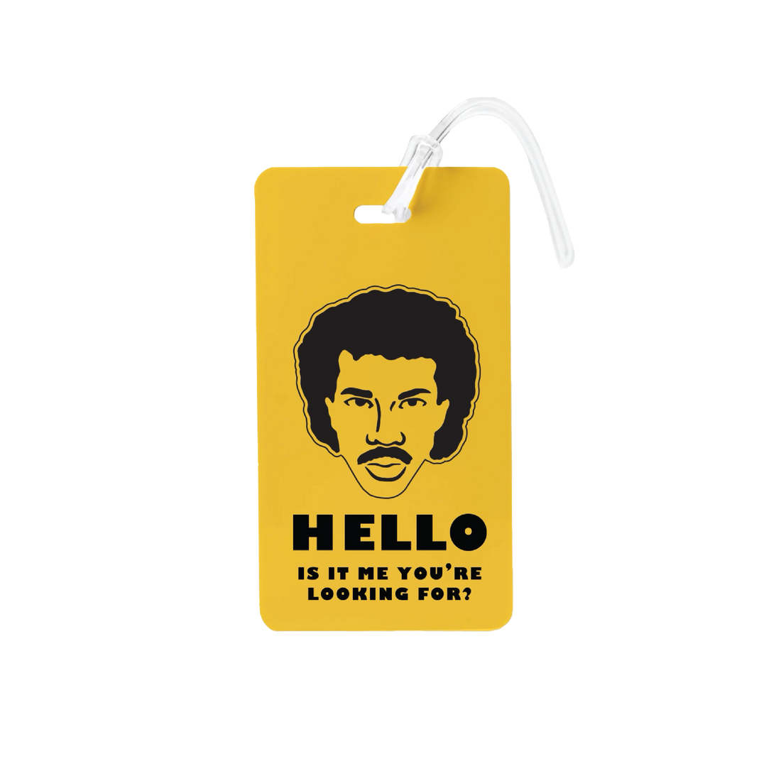 Hello Is It Me You're Looking For Luggage Tag - Yellow