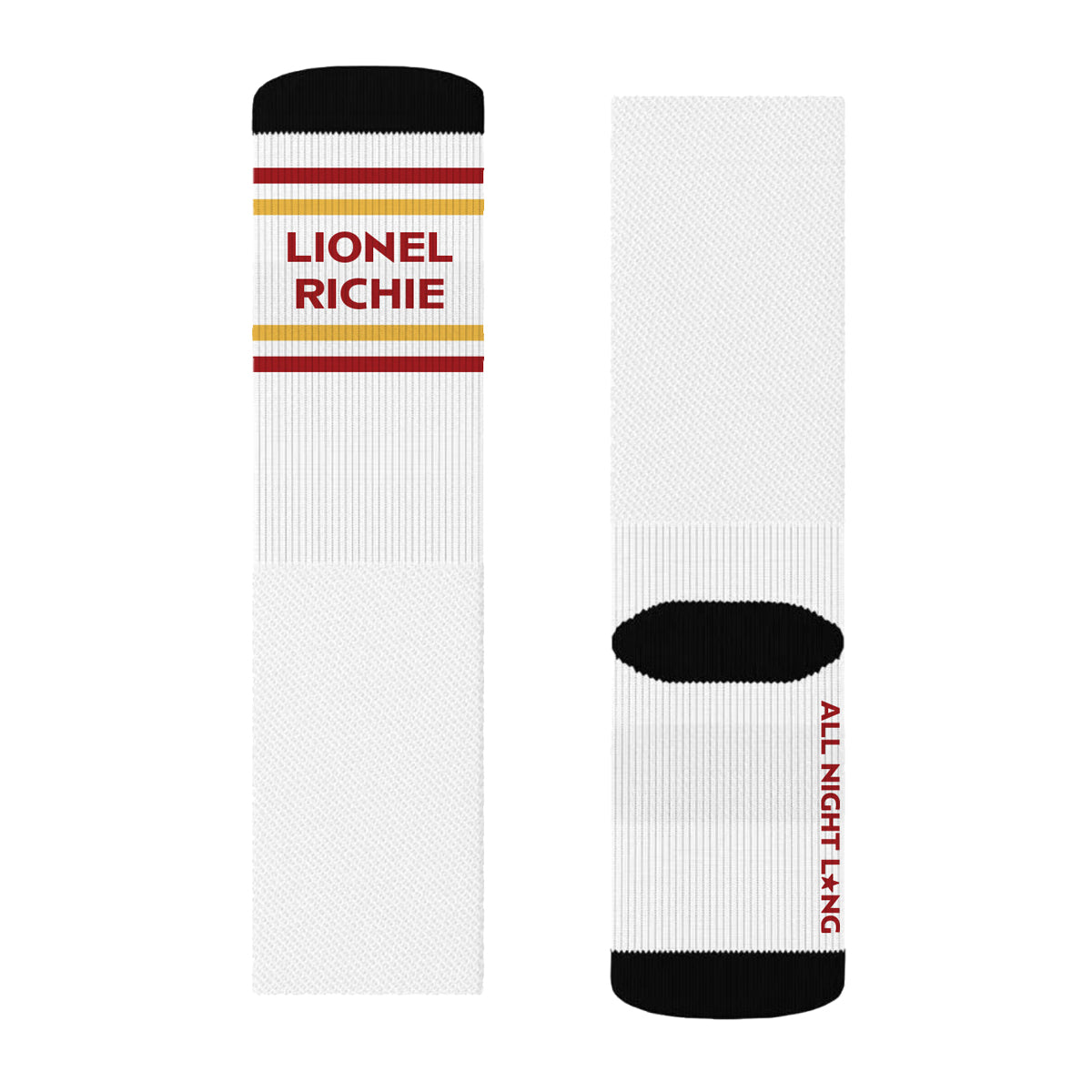 ALL NIGHT LONG BY LIONEL RICHIE SOCKS