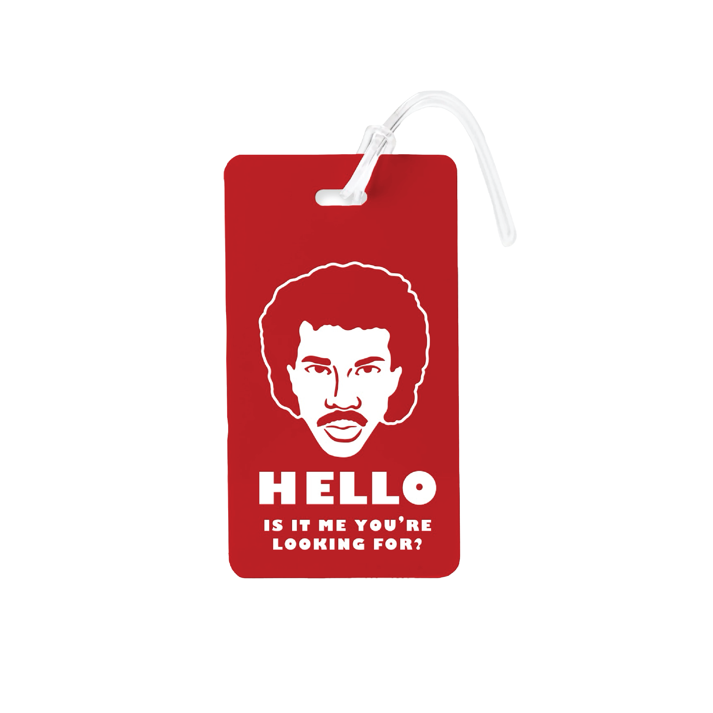 Hello Is It Me You're Looking For Luggage Tag - Red