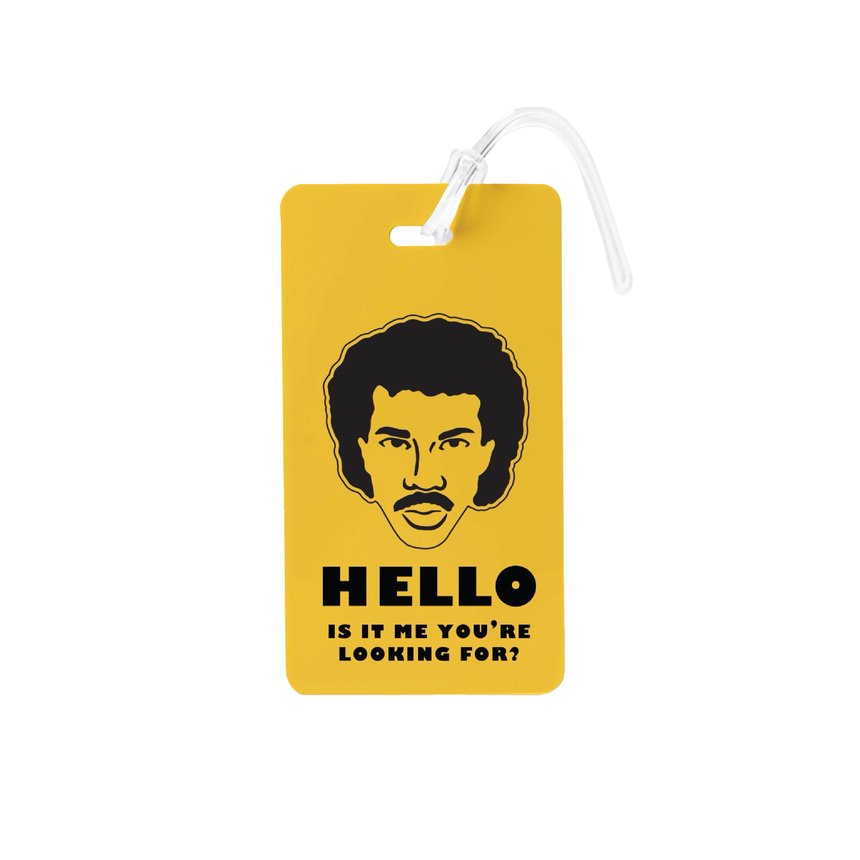 Hello Is It Me You're Looking For Luggage Tag - Yellow